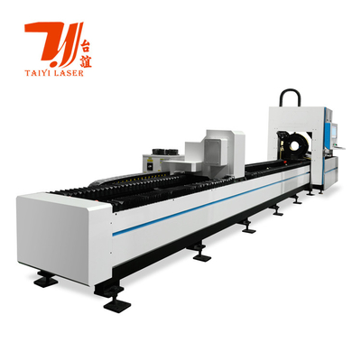 CNC автоматическая металлическая круглая квадратная волокно лазерная труба режущая машина