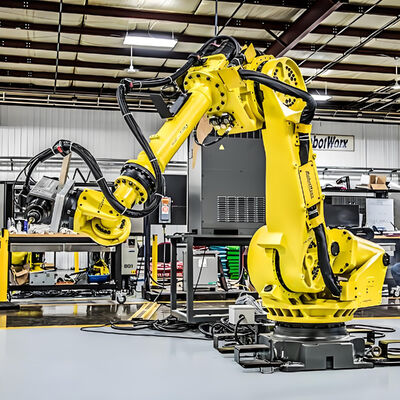Система лазерной резки FANUC Robot под ключ с водяным охлаждением, безопасным корпусом для 3D-обработки металлических листов