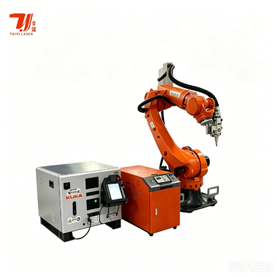 4000W IPG Robotic Laser Welding System with KUKA KR35 Robot for 3D Complex Metal Parts Welding