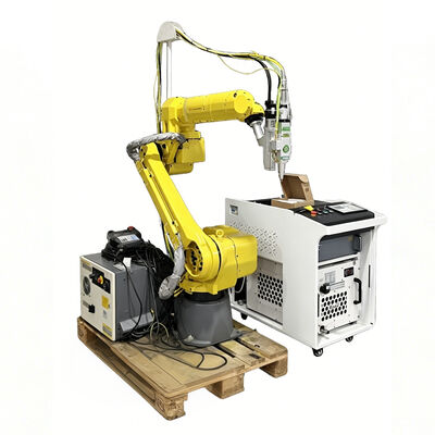 FANUC Robotic Arm Fiber Laser Cutter с совместной технологией CRX Cobot для автоматической 3D резки металла в небольших мастерских