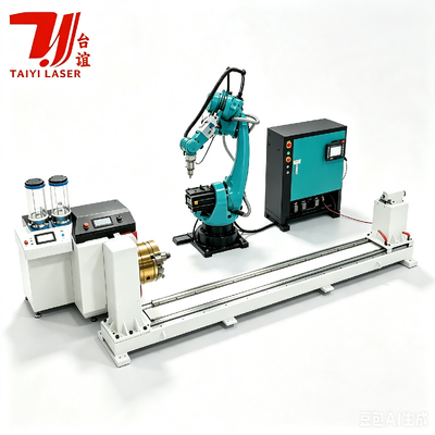 Машина для лазерного покрытия с помощью роботов с CNC с системой питания для укрепления металлической поверхности