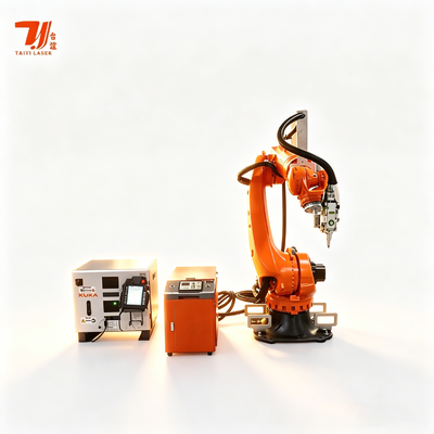 Автоматический 4000W IPG волокно лазерный сварочный робот KUKA 6-осевой для EV батареи поднос и структурные компоненты