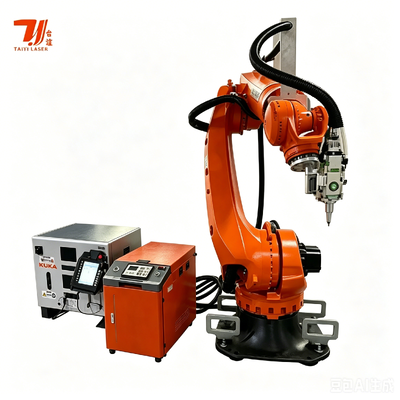 3D-роботизированная лазерная сварочная машина с роботом KUKA KR35 и 4000W IPG лазером для автомобильных частей шасси
